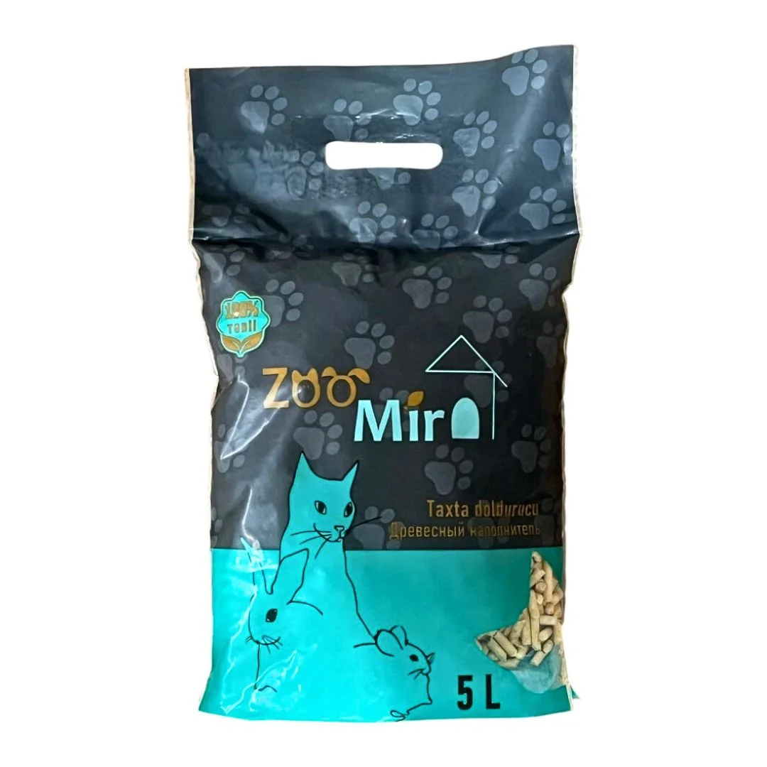 ZooMir 100% təbii ağac pişik qumu, 5 l — Bakı