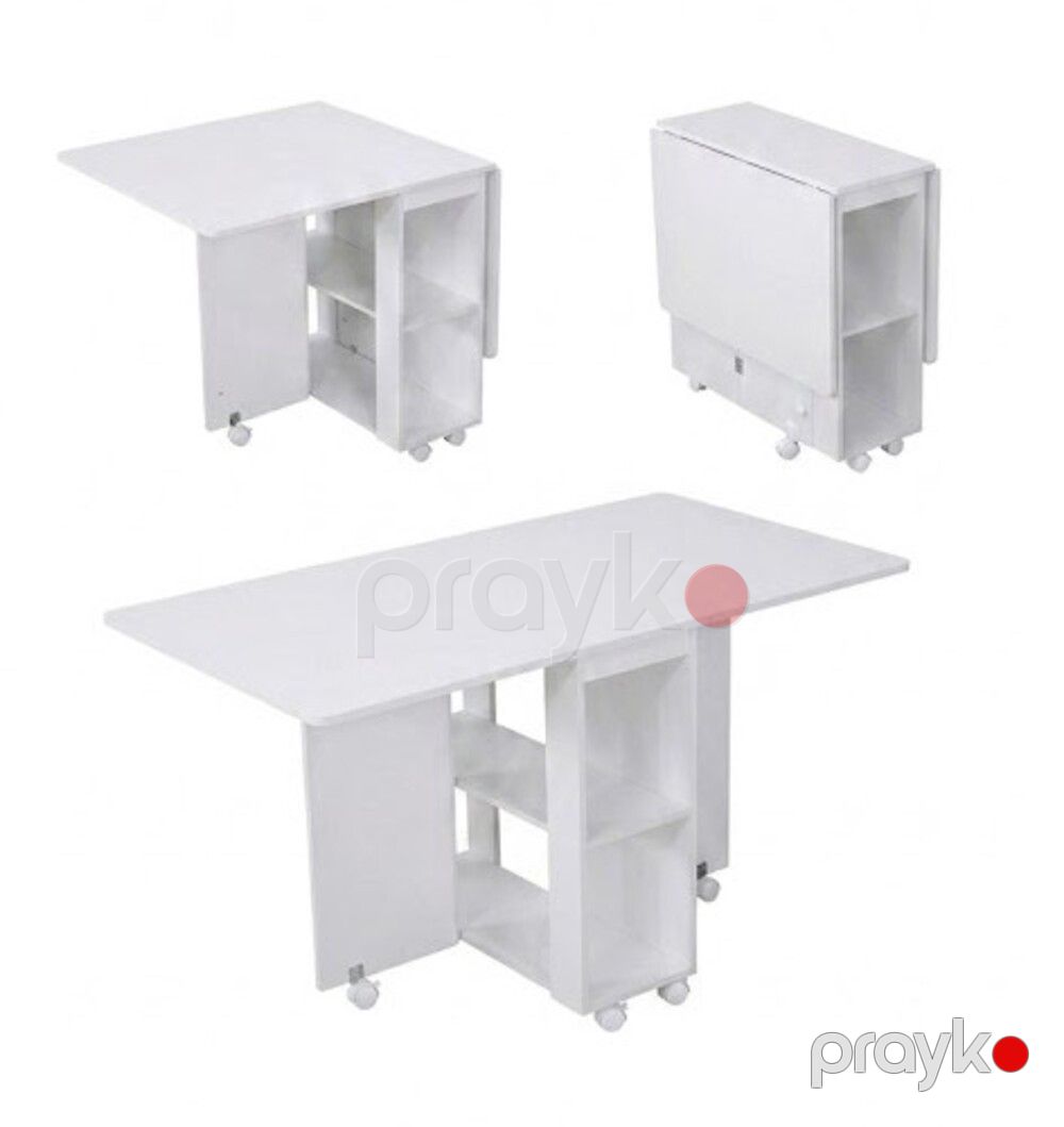 Yemək masası MB1, laminat, ağ, 120x80x75 sm — Mallar, Bakı (2)
