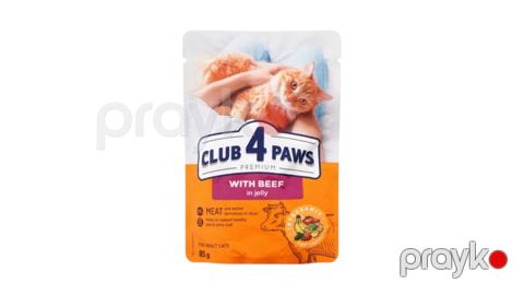 Nəm yem Club 4 Paws, 85 q, зauç, оeledə tikələr — Bakı