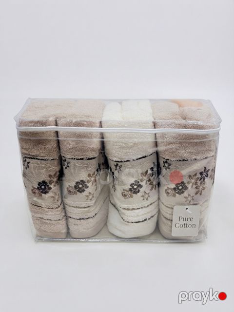 Üz və əllər üçün dəsmal dəsti Pure Cotton, pambıq, 50x90 sm, 4 əd — Bakı