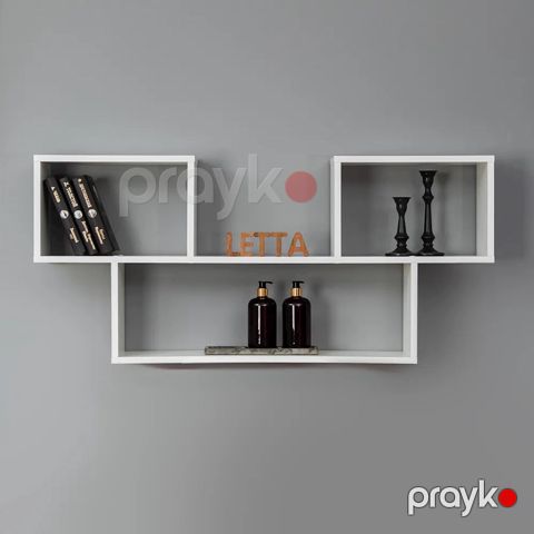 Rəf Letta, ağ, Ldsp, 109х20х52 sm — Bakı
