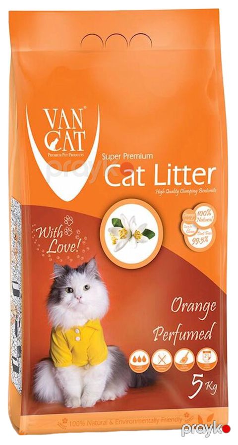 Topalaşan doldurucu Van Cat Super Premium Quality Orange 5 kq — Bakı