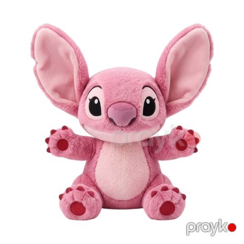 Yumşaq oyuncaq Stitch Angel, peluş, çəhrayı, 35 sm — Bakı