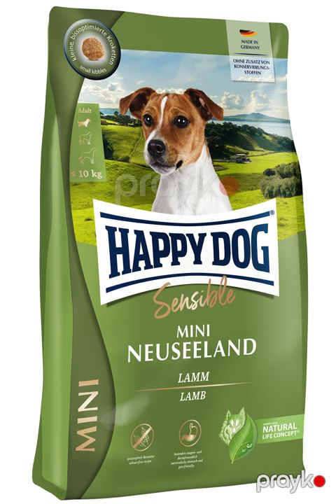 Quru yem Happy Dog Sensible Mini New Zealand yetkin itlər üçün, quzu ilə, 1 kq — Bakı