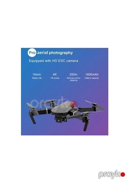 Kvadrokopter dron E88, X2 batareyaya uyğundur — Mallar, Bakı (2)