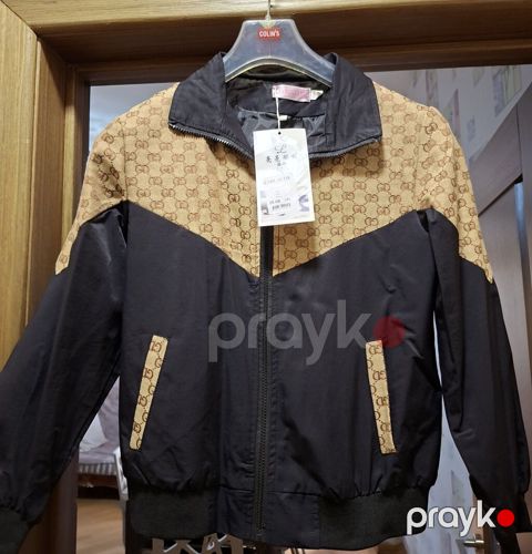 Qara-bej rəng kombinasiyalı yüngül qolu rezinli jaket - Dizayn: Üst — Bakı