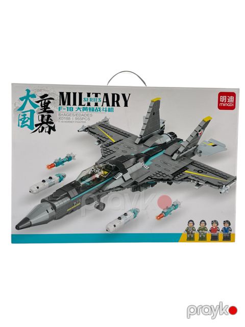 Konstruktor F-18 Military, plastik, 955 element, 6 yaş — Bakı