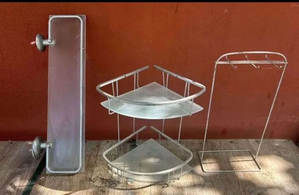 Hamam aksesuarları dəsti - Material: paslanmayan metal karkas + şüşə — Digər, Bakı (2)