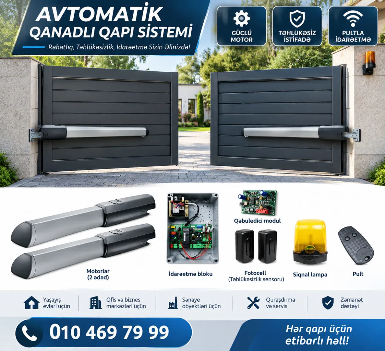 Avtomatik qanadlı qapı sistemi — Bakı