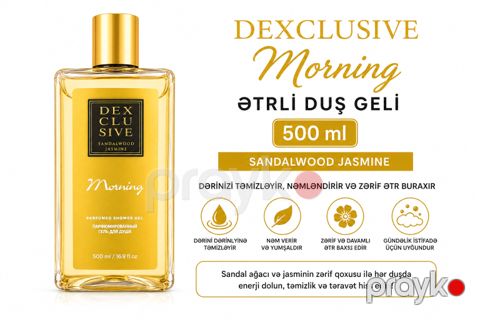 Duş geli Dexclusive Morning Sandalwood Jasmine 500 ml — Bakı