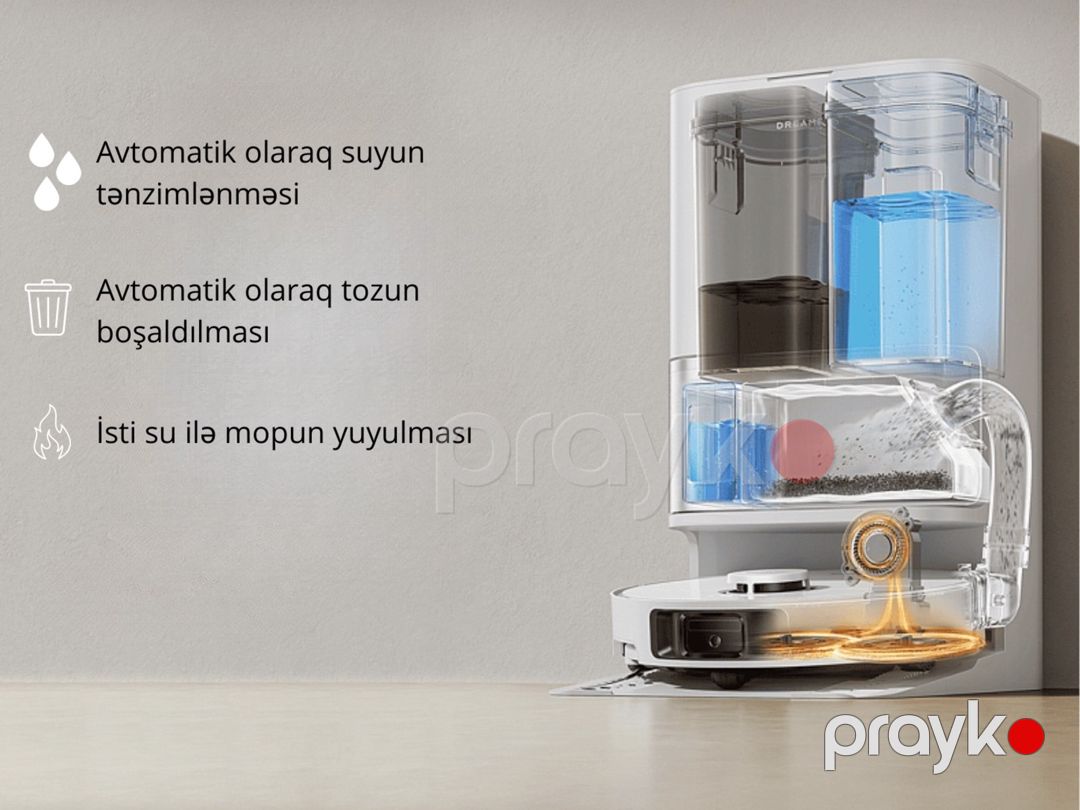 Robot-tozsoran Dreame D30 Ultra Black — Ev texnikası, Bakı (9)