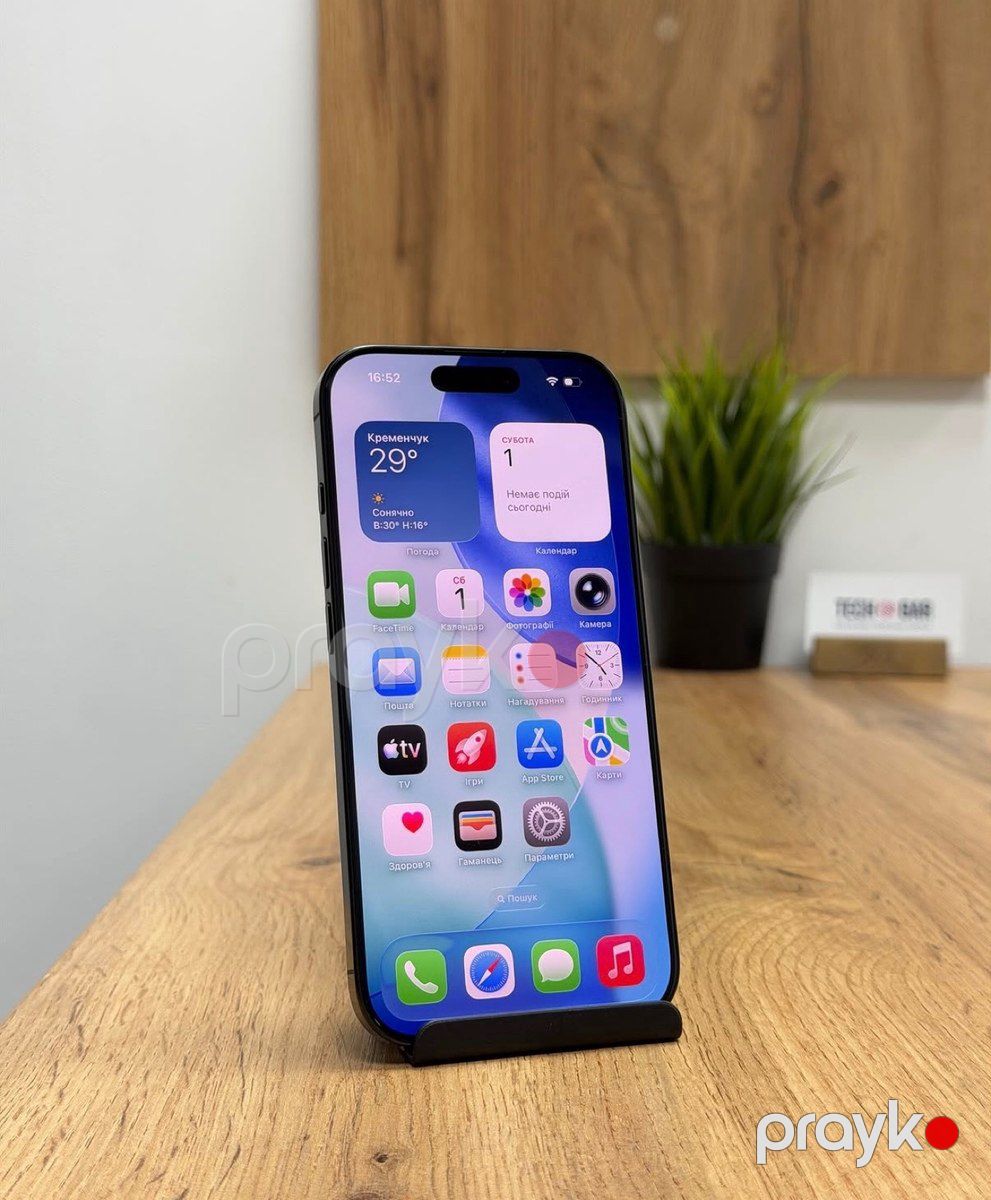 Apple iPhone 16 Pro Black Titanium 128GB/8GB — Smartfonlar, Bakı (5)