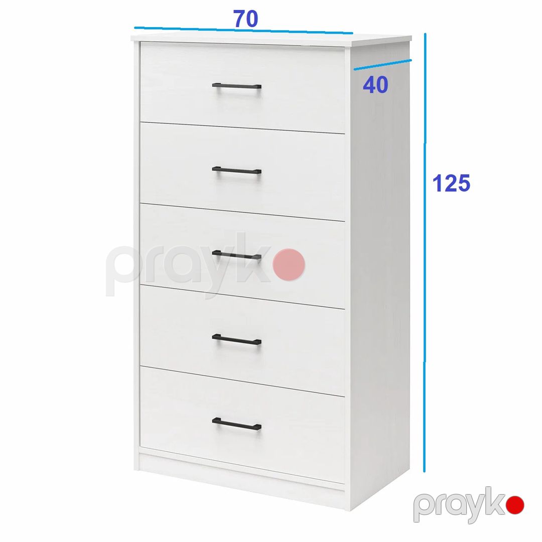 Tumba, Ldsp, ağ, 125x40x70 sm - 3563_L-4CompTumWh — Mallar, Bakı (2)