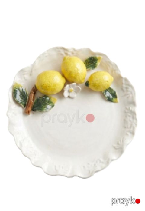 Limon qabı 0692, keramika, ağ — Bakı