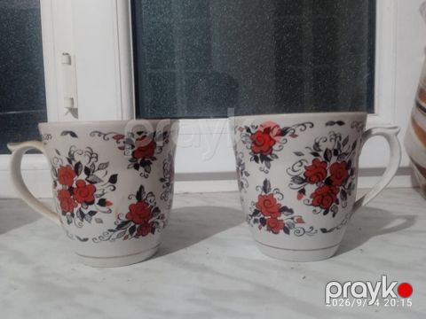 Fincanlar, rəng - Ağ, Keramika, 2 ədədli dəst, 250 ml — Bakı