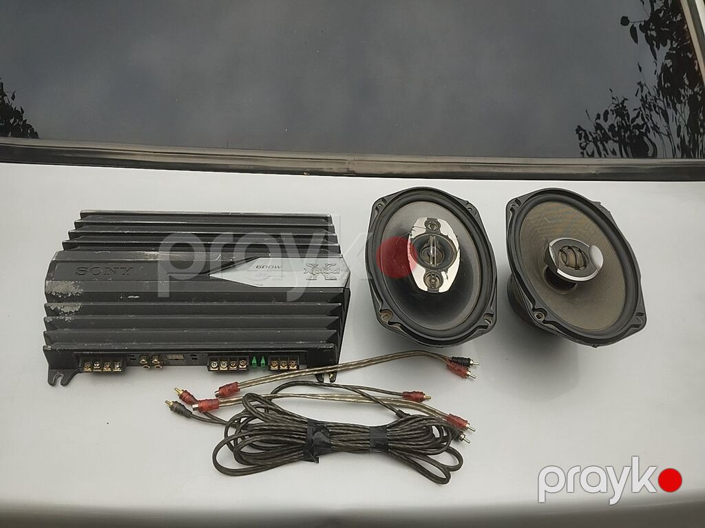 Avtomobil audio dəstı - Gücləndirici: Sony Xplod (600W qeyd olunub) — Avtomobil akustikası, Xaçmaz (4)