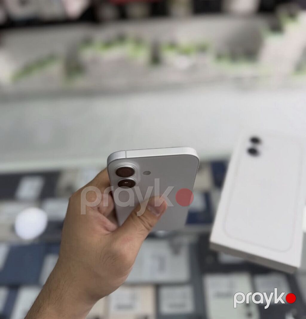 IPhone 16, 128 GB, Ağ, Zəmanət, Simsiz şarj, Face ID — Apple iPhone, Bakı (5)