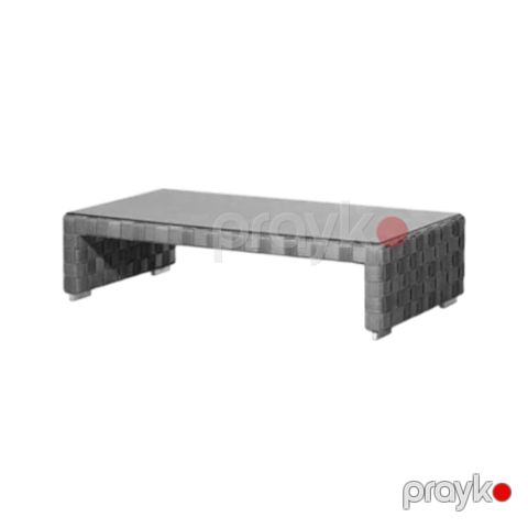 Bağ kofe masası Artie A095D1, metal karkas, taupe rəng, 70x120x35 sm — Bakı