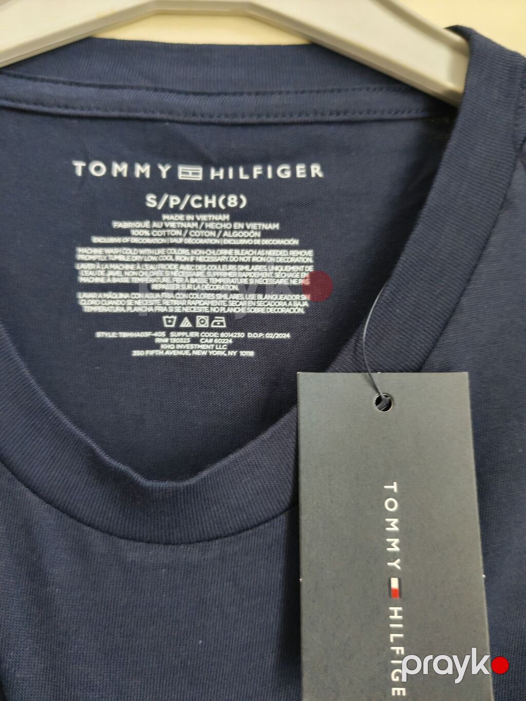 Tommy Hilfiger uşaq T‑şörtü, 7-8yaş - Rəng: tünd göy (navy) - Ön — Futbolka və polo, Bakı (2)