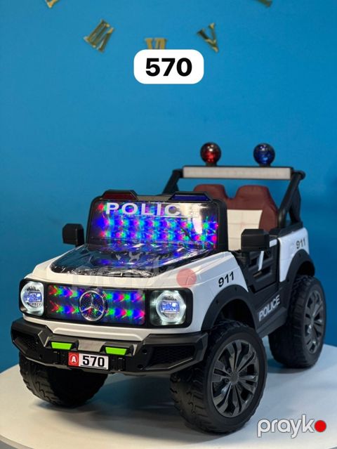 Uşaq elektrik avtomobili Mercedes BM-570, ağ — Bakı