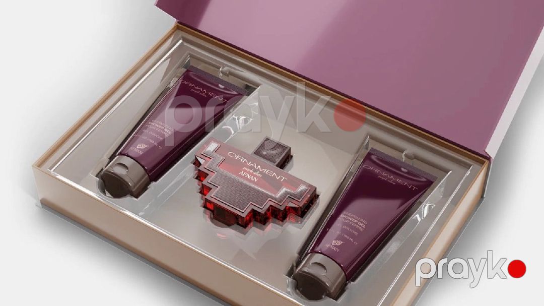 Afnan Ornament Purple uniseks ətir dəsti (ətir suyu 100 ml + duş geli 100 ml + bədən üçün losyon 100 ml) — Mallar, Bakı (3)