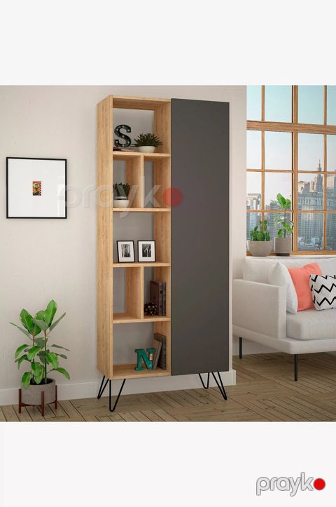 Kitab rəfləri Elegant Wood ZARR1053, laminat, 79x190 sm — Bakı