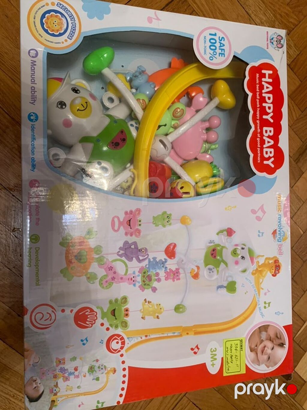 Uşaq beşiyi – “Baby Room” model (alana oyuncaq hediye) - Rəng: açıq — Bəşikləri, Masazır (2)