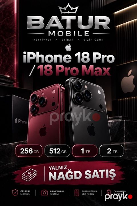 IPhone 18 Pro, 256 GB, Qara — Saray