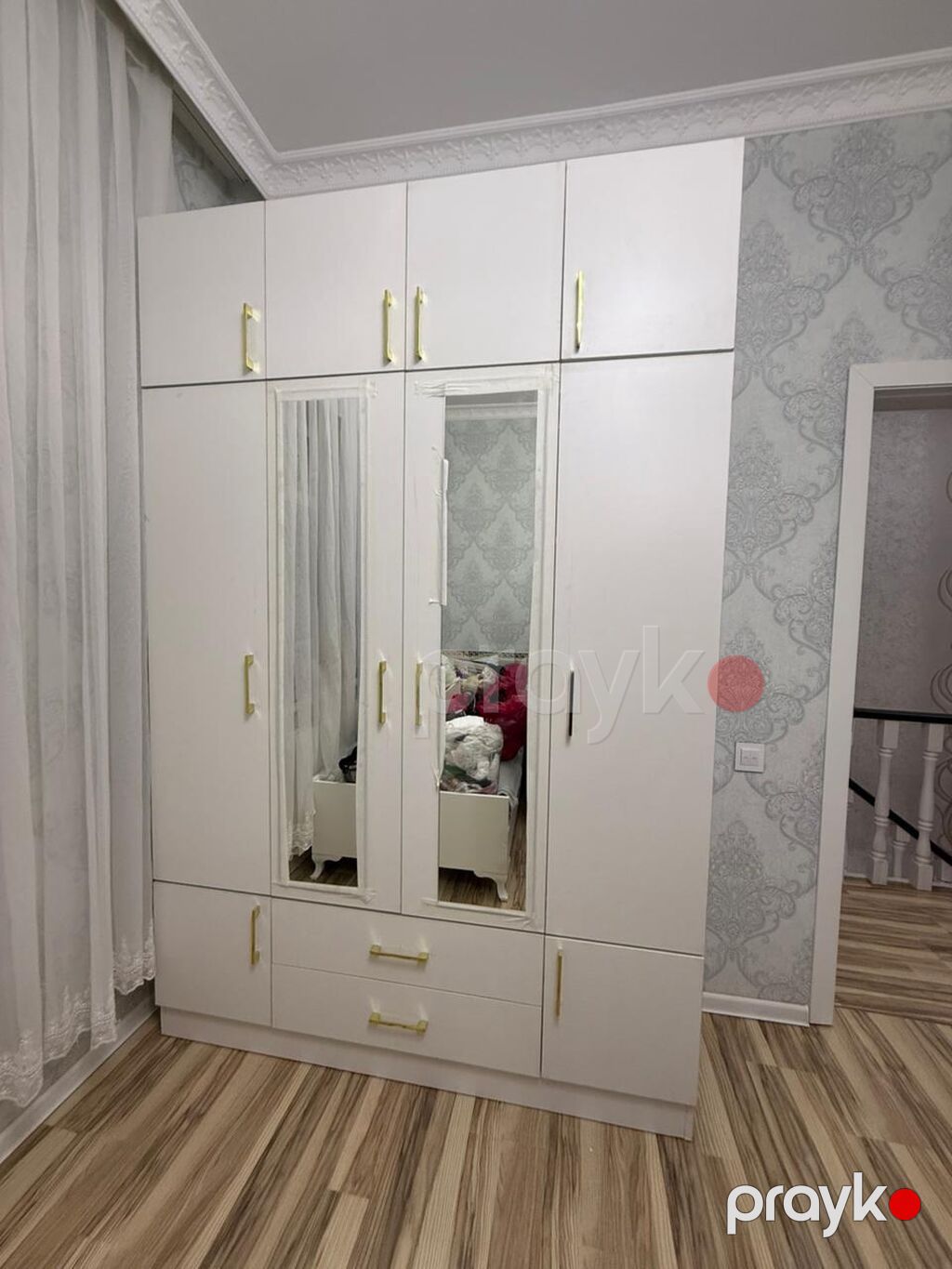 Məhsul: 4 qapılı şkaf (İlksimay Mebel) - Material: Tam laminat — Şkaflar, Bakı (5)
