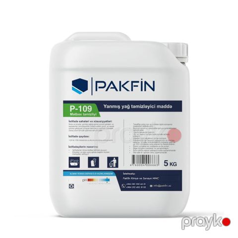 Yanmış yağ təmizləyici vasitə Pakfin P-109, 5 kq — Bakı