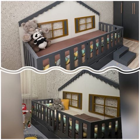 Oğlan və qız üçün, İşlənmiş, Çarpayı, Matras ilə — Çarpayılar