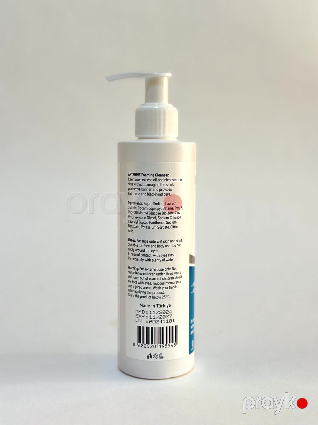Üz yuma geli Artshine Cosmetics Zinc PCA, 200 ml — Mallar, Bakı (2)