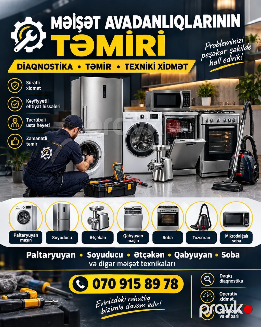 Təmir, Tozsoranlar, Diaqnostika, Zəmanətlə — Digər, Bakı (2)