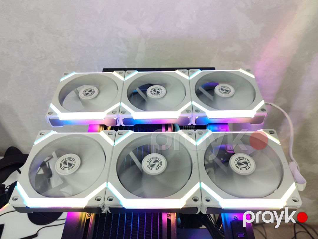 Lian Li SL120 V2 White 120mm Argb Daisy-Chain Fan x6 — Kompüterlər və noutbuklar, Bakı (2)