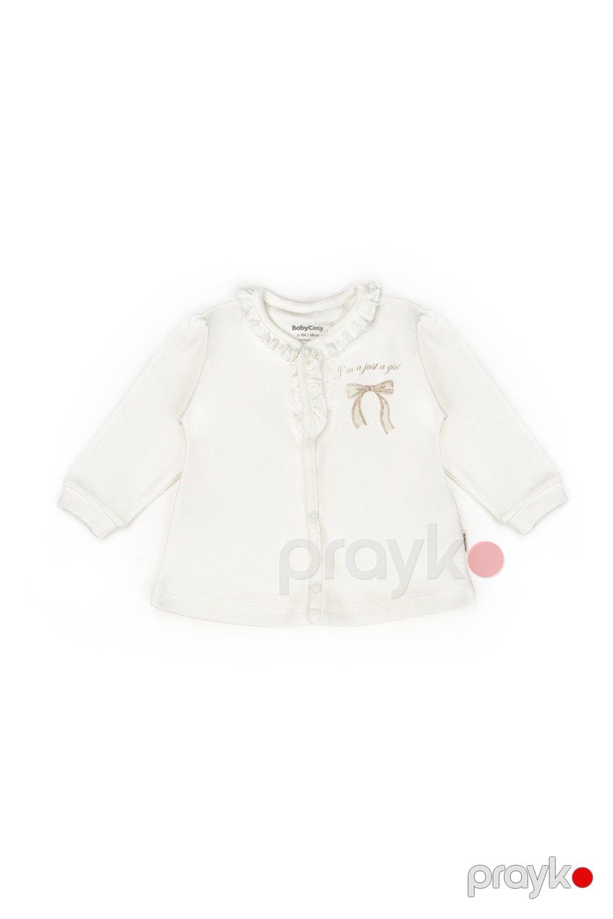 Qızlar üçün 2-li pijama dəsti Babycosy, ekru/qəhvəyi, 18-24 ay, %100 orqanik pambıq - 8683529324332 — Mallar, Bakı (3)