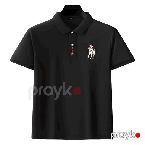 Kişilər üçün polo 44-760, qara, pambıq, ölçü XXL — Bakı