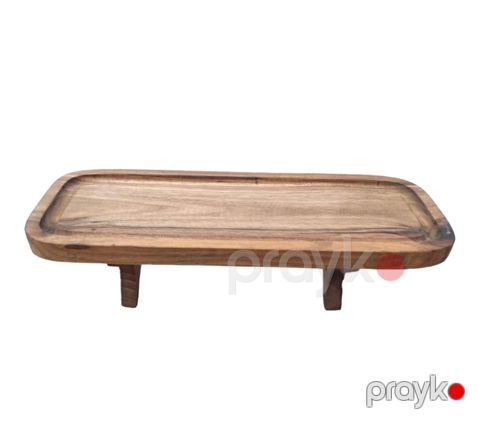 Süfrə lövhəsi KT408, taxta, ayaqlarla, qəhvəyi, 40x8x10 sm — Bakı