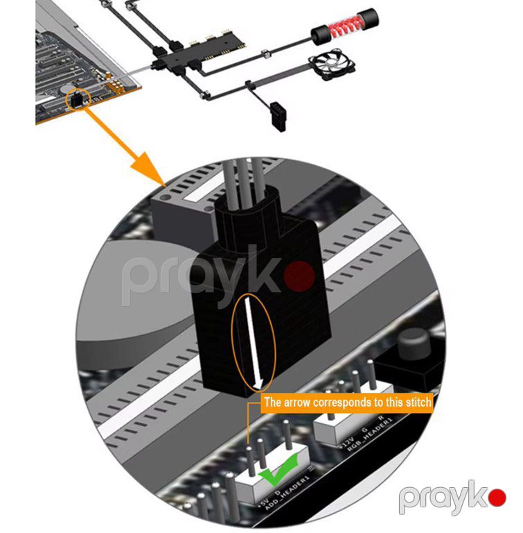 Argb Fan quraşdırmaq üçün Hub 5 port — Periferik cihazlar, Bakı (6)