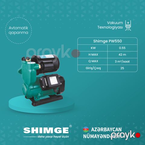Elektrik nasos Shimge PW550_1150 — Bakı