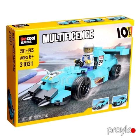 Blok konstruktor Decool Multificence Blue Ghost Race Car 31031, 201 element — Bakı