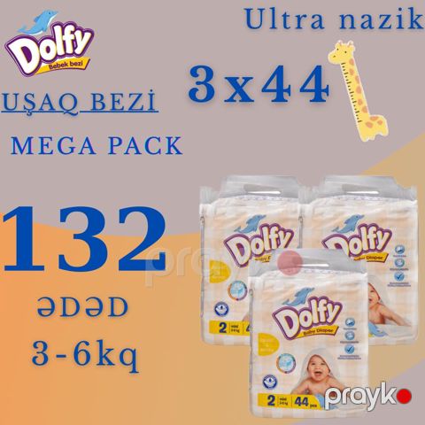 Uşaq bezləri Dolfy 2Mini, 3-6 kq, 132 əd — Bakı