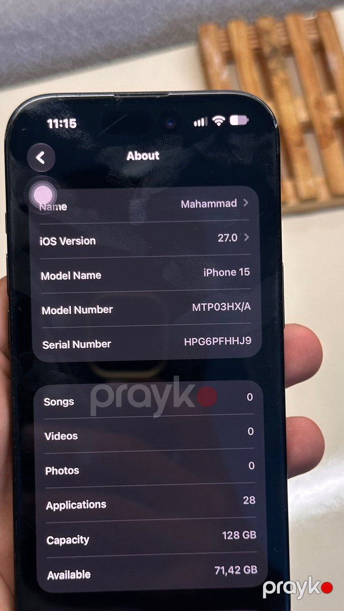 Apple iPhone 15 Black 128GB/6GB — Smartfonlar, Bakı (7)