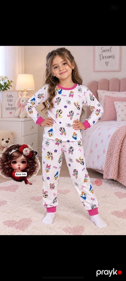 Uşaq pijama dəsti - Model: Uzunqollu üst və şalvardan ibarət iki — Digah