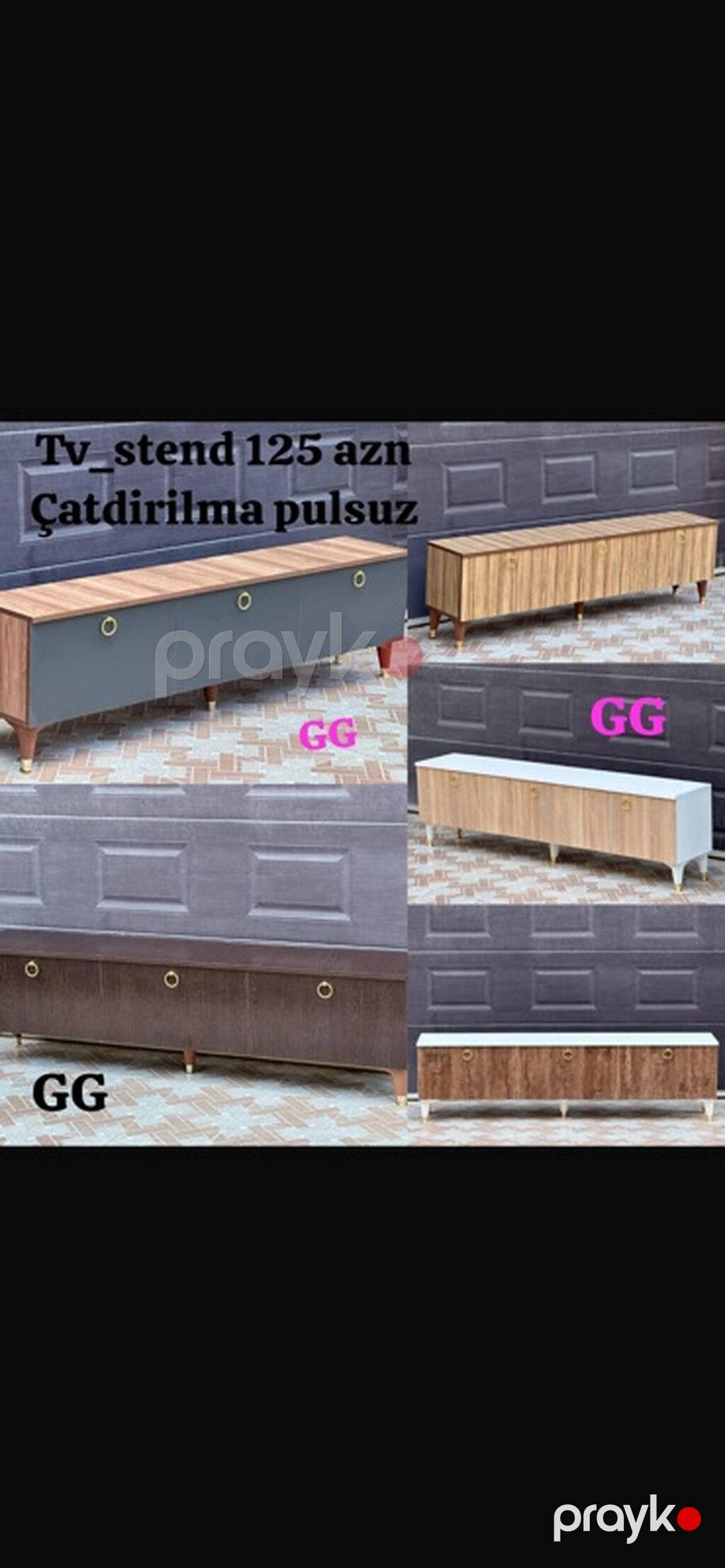 TV stendləri – müasir dizayn, bir neçə rəng və fakturada modellər: - 2 — Televizor altlıqları və standlar, Bakı (3)