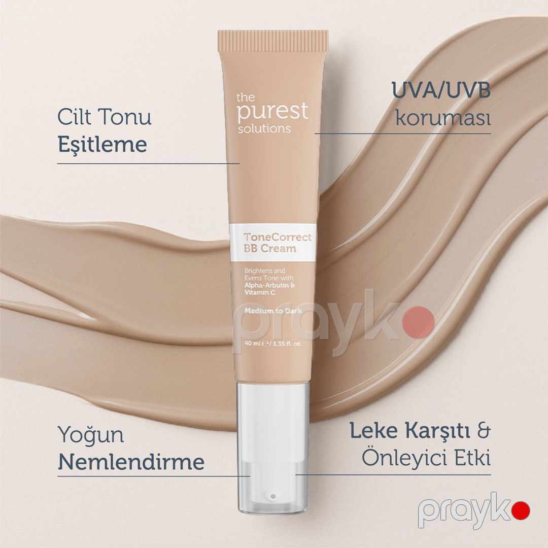 BB krem The Purest Solutions Tone Correct SPF50 Medium to Dark 40 ml — Mallar, Bakı (2)