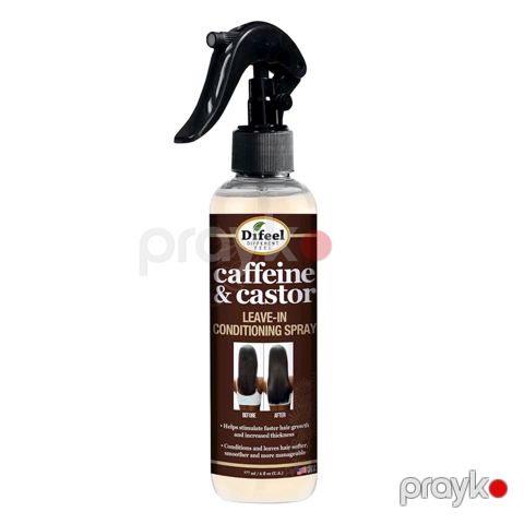 Kondisioner-sprey Difeel Caffeine & Castor Leave-in, 177 ml — Bakı