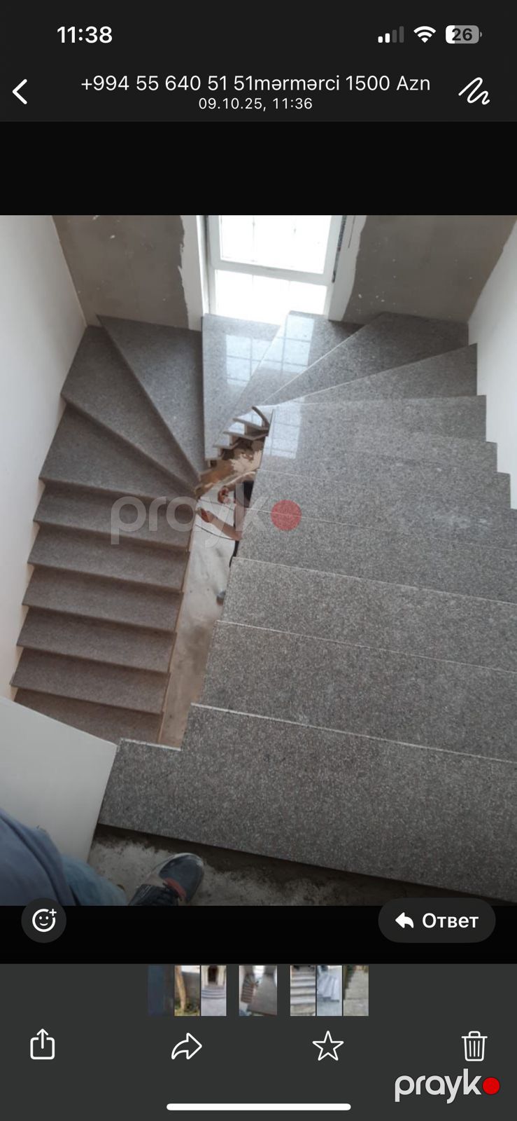Mərmər qranit traverten — Nərdivanlar, Bakı (23)