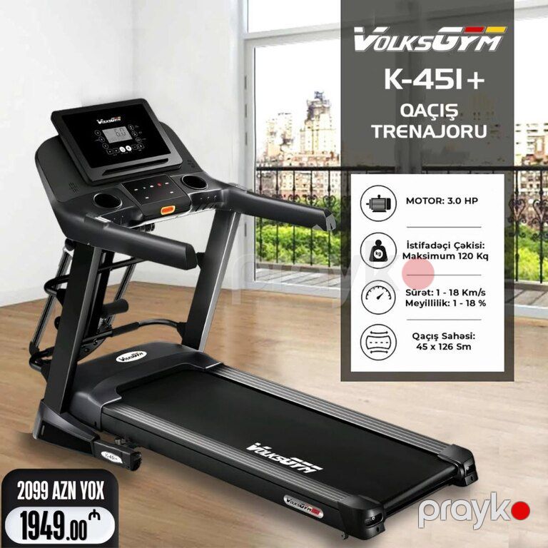 Qaçış aparatı "Volksgym V5" — İdman, hobi, istirahət, Bakı (8)