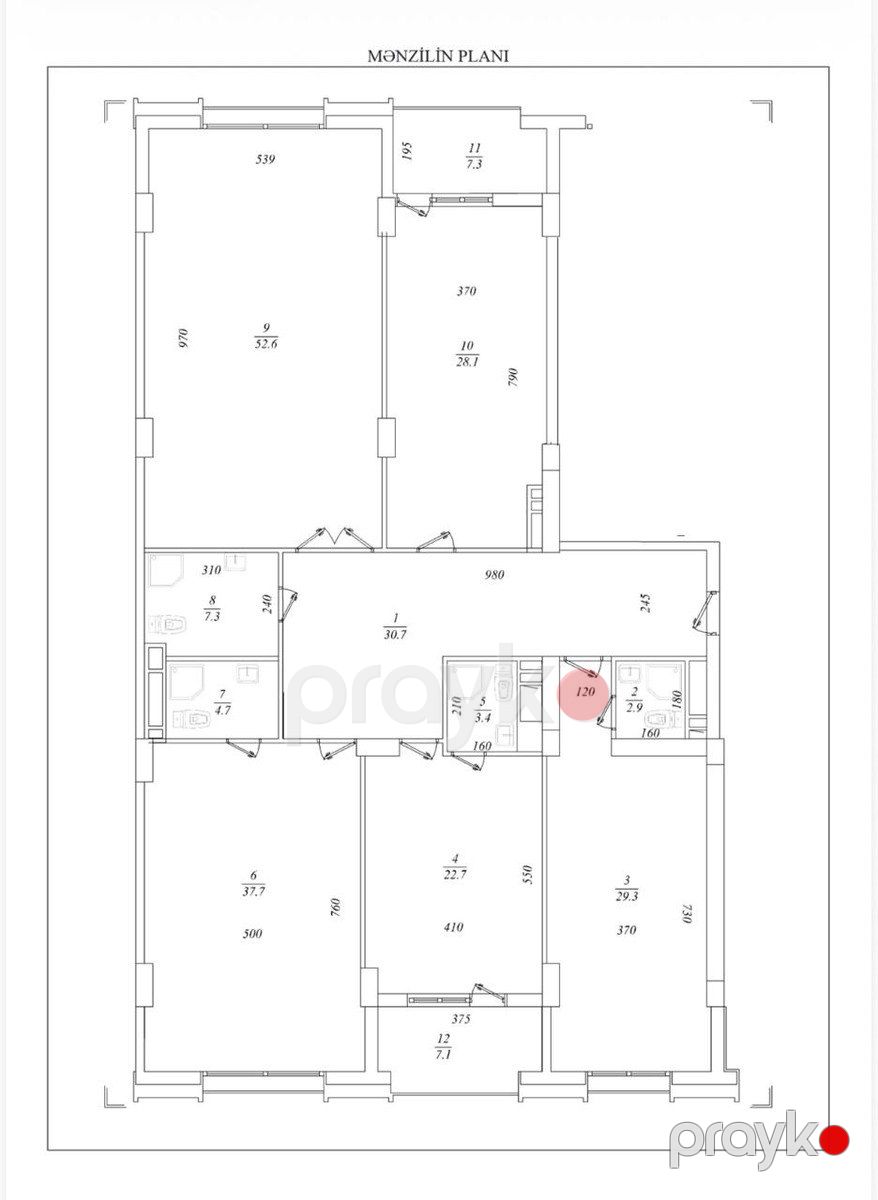 Satılır 4 otaqlı yeni tikili 247 m² — Mənzil, Bakı (2)