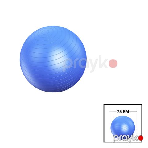 Fitnes topu Gymnic 202022000053, PVC, 75 sm, mavi — Bakı